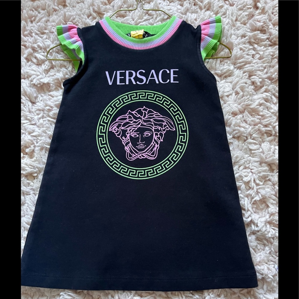Versace kids dress with Medusa head